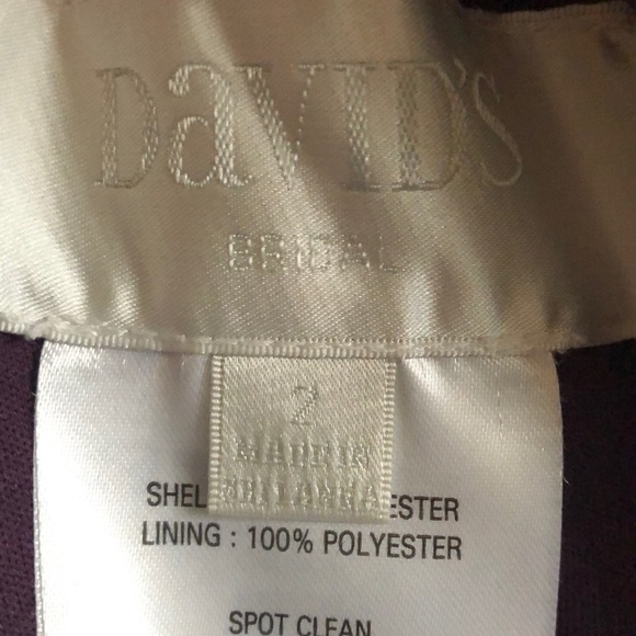 Elegant Deep purple evening gown - Picture 4 of 4